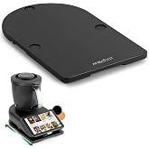 ANBOXIT Sliding Board for Thermomix TM7, Base for Thermomix | with Wheels, Bimby Stand, Bamboo - Black