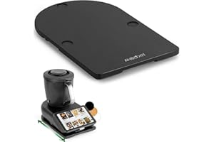 ANBOXIT Gleitbrett TM7 für Thermomix, Brett für Thermomix mit Rollen, Leicht Gleitendes Bambus Rollbrett/Slider - Schwarz