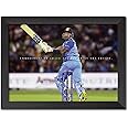 TenorArts Suryakumar Yadav Quotes Poster Indian Cricket Photo Frame Painting with Matt Finish Black Texture (12 inches x 9inches)
