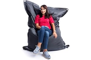 LIVEDECO - Pouf Extérieur, Outdoor, Jardin, Terrasse, Gris Anthracite Graphite BiG52 Iron RAW