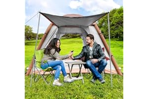 AIR SWIMMERS Tienda de campaña inflable para 2-4 personas, tienda de campaña inflable (montaje rápido 60 s), tienda de campaña inflable con impermeable 420D Oxford, tienda de campaña familiar hinchable (210 x 210