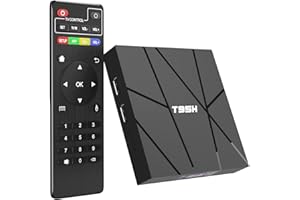 TUREWELL Android tv box,T95H Android 10.0 Allwinner H616 Quadcore 1GB RAM 8GB ROM Mali-G31 MP2 GPU Support 6K 3D 1080P 2.4 WIFI 10/100M Ethernet DLNA HDMI 2.0 H.265 Smart TV BOX