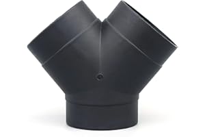 Pomurom Standheizung Zubehör 60mm / 75mm Typ Y Typ T Luftauslass Dreiwege-Heizungszubehör Auto Lufterhitzer Zubehör Standluftheizungsrohr, Zubehör für Luftkanalheizungen