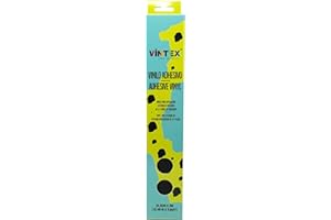 VINTEX CREA SIN LÍMITES VINTEX - Vinilo Adhesivo Acabado Negro Mate 3m x 31,5cm - para Interior y Exterior - Apto para Plotter de Corte - Durabilidad de 3 a 5 Años - Vinilo de Rotulación