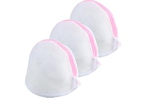 EHUIHUAN 3 Pezzi Rosa Sacchetto Lava-Reggiseno, Salva Reggiseno Per Lavatrice Rete Di Lavaggio Riutilizzabile Per Reggiseno, Biancheria Intima, Calze, Vestiti Per Bambini In Lingerie
