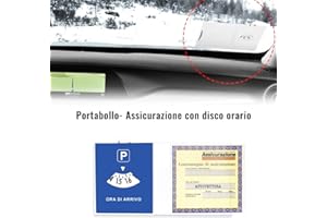 4R Quattroerre.it 32131 Porta Bollo con Disco Orario, Bianco