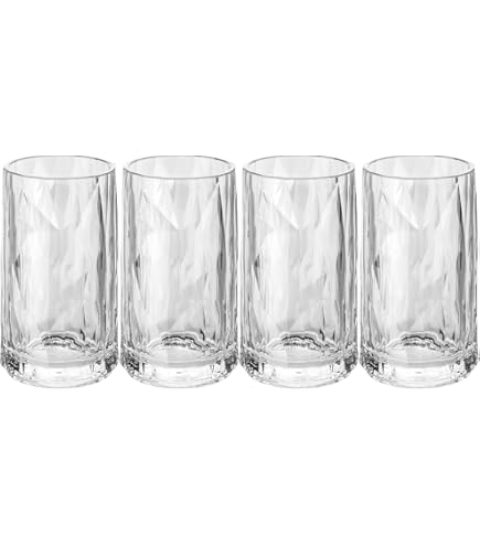 Koziol Superglas Club No. 6 Cocktail Glasses 2-Pack - Unbreakable Crystal Clear Plastic (Rose Quartz, 300ml) - View #5