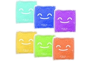 HI FINE CARE Kühlpads Kinder Kühlakku Kinder Gel, Kühlkissen Coolpack Kids, Wiederverwendbare Kühlpack Kalt und Warm Kompresse, für Weisheitszahn, Verletzungen, Juckreiz, Schwellung, 6 Stück
