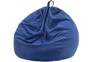 Nobildonna Funda para Silla de puf (sin Relleno) para niños y Adultos. Puf Extragrande de 300 l de Almacenamiento de Animales de Peluche de Pana Suave de