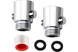 ZMDMAH 2 alcachofa de ducha con válvula de cierre, cierre de agua, tapón G1/2, limitador de flujo