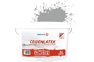Farbklecks24 Seidenlatex Color versch. Farben/Größen, Innenfarbe, Seidenglänzend (5L, Grau 7-1)