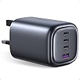 UGREEN Nexode 100W USB C Charger Plug 4-Port GaN Type C Fast Wall Power Adapter also Supports 20W Compatible with MacBook Pro