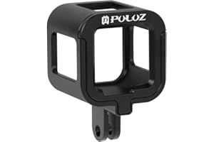 PULUZ Go Pro Hero Session Case for Gopro HERO4 5 Session, Aluminum Alloy Go Pro Session 5 Cage Housing Frame with Insurance Frame for Sport Action Camera