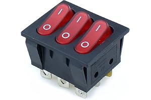 EAMOM Big Rocker switchar Red Three-Way Switch 9 Pin 2 Position Multi-kniv Singelkast 1 5A 250V 20A 125VAC AC ON-OFF