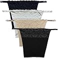 Fshway Camisole for Women Cotton Clip On Mock Lace Cami Secret Feel Confident with Cleavage Cover Up for Deep Neck Pack-of-4