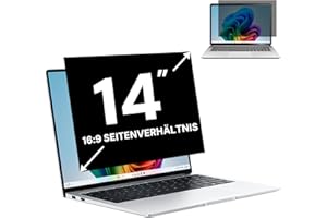 FYJRCY 14 Zoll 16:9 Laptop Blickschutzfolie, Computer Monitor Sichtschutzfilter und Anti Blaulicht Blendschutz Blickschutzfilter, Abnehmbarer 14" Sichtschutzfolie und Kratzfeste Schutzfolie