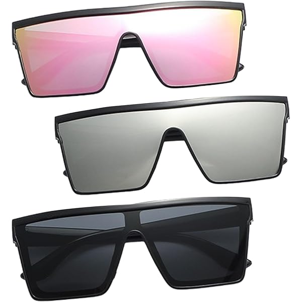 Occhiale Da Sole Squadrato Oversize For Art's Sake CASTLE Col. Blu - Foto 8