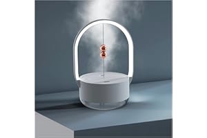 ZARTON® Diffusore Di Oli Essenziali Aliseos 350 ML Umidificatore Ambiente Luce Notturna Bambini Mini Vaporizzatore Piante Portatile