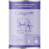 Collagen Forte Platinum Collagen Powder 500g,%100 Saf, Doğal &Ccedil;ift Hidrolize Kolajen Peptitler (50 PORSİYON)