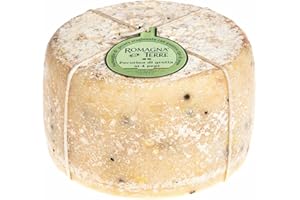 ROMAGNA TERRE Pecorino grotta ai 4 pepe Schafmilchkäse Höhlenreifung mit 4 Pfeffer Sorten 100 Tage gereift