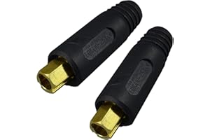 RIVERWELD TIG Cable de soldadura Panel Conector Enchufe EDKL10-25 200Amp Dinse Montaje rápido 2pk