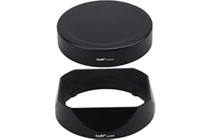 Haoge LH-X53B - Parasol cuadrado de metal para lente Fujifilm Fuji Fujinon XF de 35 mm F1.4 R / XF35 mmF1.4 R xf18 mm f2.8 con kit de tapa de metal