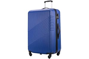 Flymax 24" Medium Suitcase Lightweight Luggage 4 Wheel Spinner Travel Case Trolley ABS Hold Check in