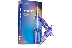 MAST TATTOO Mast Pro Aghi per Tatuaggi Professionale 20pezzi #10 0.30 1003RL Standard Round Liner Microblading Tattoo Needle Cartridge per Macchinetta Tatuaggi