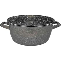 Lot De 5 Casseroles Émail Rouge Vitrinor - Compatible Induction - Intérieur Pierre
