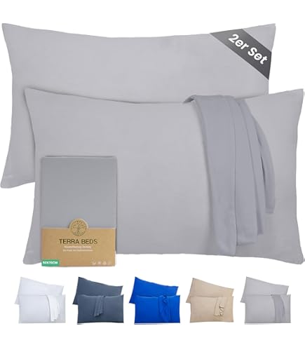 Kussensloop rechthoekig percal katoen (50 x 70 cm) Max Beige