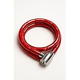 Busstier Motorcycle Lock 22 x 1500 mm Chain Key Steel Cable Oxford Security Keyed Vinyl Coated Color Pulse