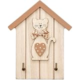 SPOTTED DOG GIFT COMPANY Cadre Multi Photo en Bois, Triple Cadres Photo Coeur et Carrés pour Montage Murale, Mignon Chien Maison Salon Chambre Déco, Cadeau pour Amoureux des Chiens 14 x 58cm