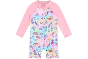 XFGIRLS Swimming Costume for Girls Swimsuit Kids 6M-11Y Sun Safe Swimwear Toddler Girls Summer Swimsuit