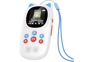 DIOFOX Lettore MP3 Bluetooth 5.3, Lettore MP3 Portatile con Volume Indipendente, Lettore Musicale Suono Hi-Fi Altoparlante HD, Radio FM, E-book, supporto massimo memory card TF 128GB