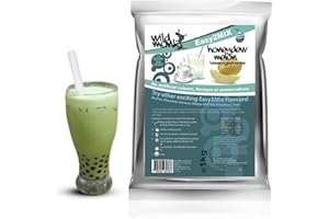 Wild Monk Honeydew Melon Bubble Tea Powder (1 kg), 33 Servings - Make Bubble Tea at Home - Ideal for Frappes, Coffee, Boba Tea, Milkshakes - Gluten Free, Halal Certified
