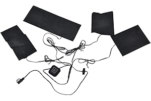 DEMERAS 4 w 1 kamizelka elektryczna 5V 2A USB ogrzewana kurtka z 3 prędkościami, regulowana temperatura, do kamizelki zimowej na zewnątrz