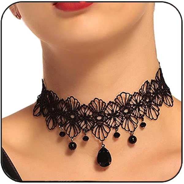 Witte Kant Choker Ketting Voor Vrouwen En Meisjes - Elegante Kant Sieraden Met Parel