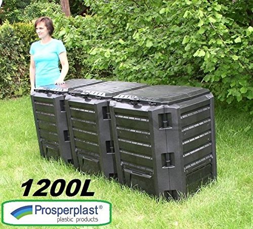 Prosperplast komposter, schwarz, 82 x 60 x 30 cm, IKSM1200C-S411 - 5