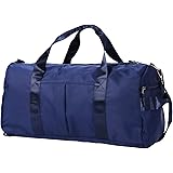 Gym Sports Duffle Bag - Waterproof Travel Duffel Bag with Wet Pocket and Shoes Compartment Overnight Weekender Bag for Women 