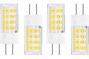 KUNKA GY6.35 LED Birne Bi-Pin-Sockel-Glühbirne,DC/AC12V-24V Niederspannungs-Glühbirnen, G6.35 12V LED-Glühbirne, für Landschaft, in Schlafzimmer oder Kinderzimmern (Warmweiß 3000K, 4er-Set)