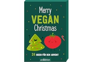 Merry Vegan Christmas: 24 Ideen für den Advent | Adventskalender-Kartenbox mit veganen Rezepten, Tipps und Ideen