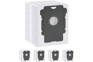 WAIKAS Vacuum Bags, 4 Packs, Compatible with iRobot Roomba Bags i, s, and j Series, Replacement for iRobot Roomba i1+, i3+(3550), i4+, i6+, i7+, i7Plus, j7+(7550), i8+, and s9+ Vacuums, Gray