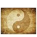 Produktbild Leinwandbild 100x75 cm PREMIUM Leinwand Bild - Wandbild Kunstdruck Wanddeko Wand Canvas - Abstrakt Yin Yang Ruhe - no. 213