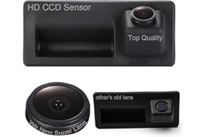 Dynavsal 1280*720 Pixel 1000TV linee Telecamera Auto Posteriore,HD Visione Notturna IR Manico Del Tronco Telecamera Retromarcia per VW Tiguan Touareg Sharan Touran Passat B5 Golf VI Variant A4 A3 A6L