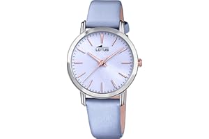 LOTUS Reloj Mujer Caja de Acero Inoxidable Correa de Cuero