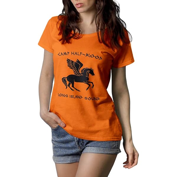 Breathable Soft Camp Half Blood - Percy Jackson and the Olympians Fitted T- Shirt For Men And Women