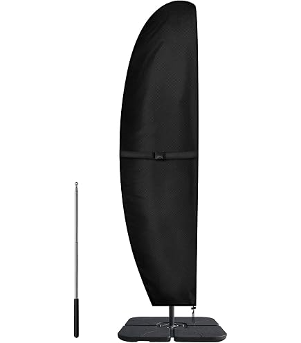 Custodia Protettiva Per Ombrellone Da Giardino Doppler Expert, Fino A 350 Cm, Con Asta E Borsa, Grigio