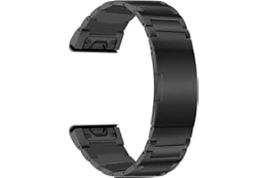 TRUMiRR Pulsera de Titanio Reemplazo para Fenix 7X Pro Sapphire Solar/6X Pro /5X Plus, 26mm Correa de Reloj Quick Fit Pulsera para Garmin Fenix 7X 6X 5X/ Fenix 3/ Epix Pro 51mm/Enduro 2/Descent Mk2i