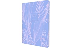 Collins Tara Academic 2023-24 A5 dziennik dzienny na stronę w połowie roku, terminarz szkolny, na uczelnię lub uniwersytet, terminarz od lipca 2023 do lipca 2024, liliowy, TA151M.55-2324, turkusowy