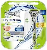 Wilkinson Sword Hydro 5 Sensitive, 5 Klingen mit Gratis...